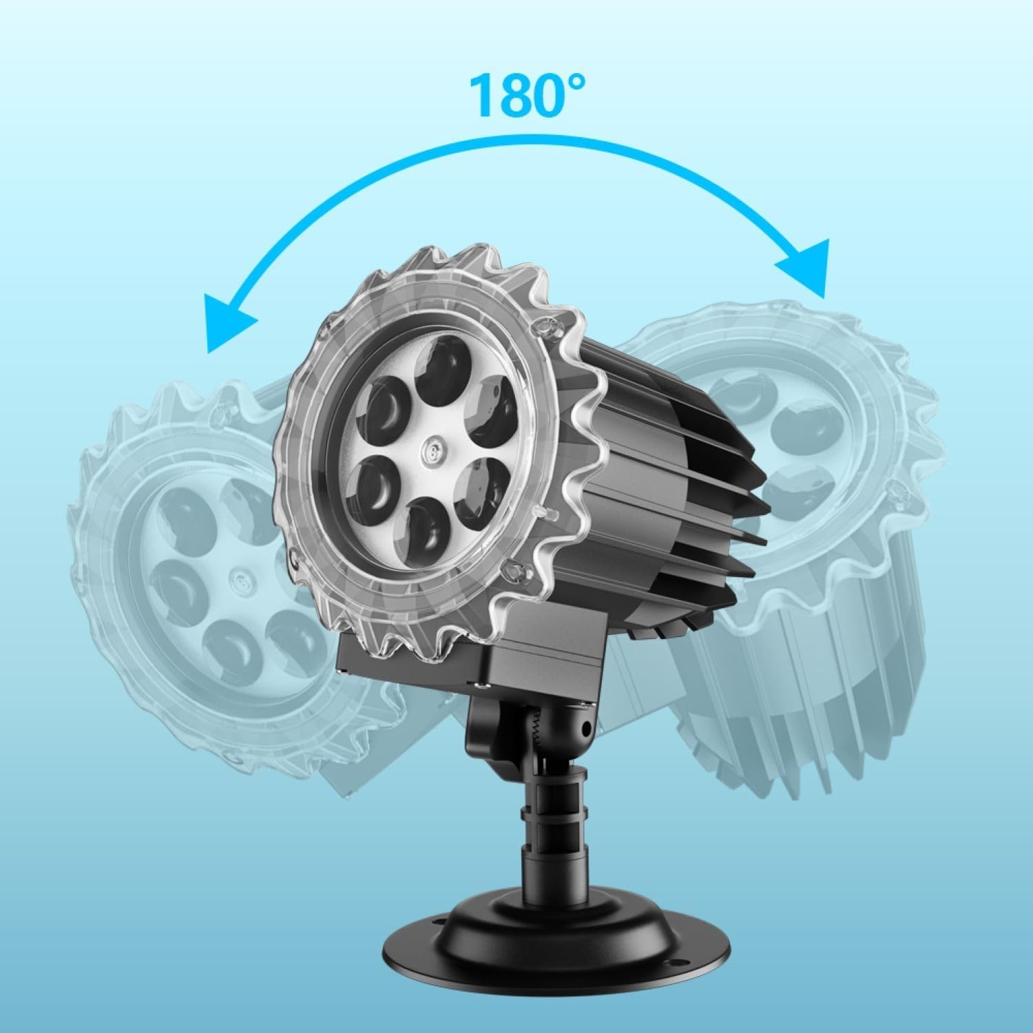 image:imageSnowflake Christmas Projector Lights Outdoor Holiday Snowfall Projector Decorations for Outside Yard House Waterproof Highlight Led Great Coveragewhite Snowflake