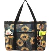 Large  Zipper Closure - Sunflower