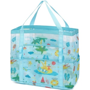 image:imageFammart Mesh Beach Bag for Women Large Beach Toy Pool Bag with Zipper Pocket SandProof Cruise Essentials 2026 Family Travel