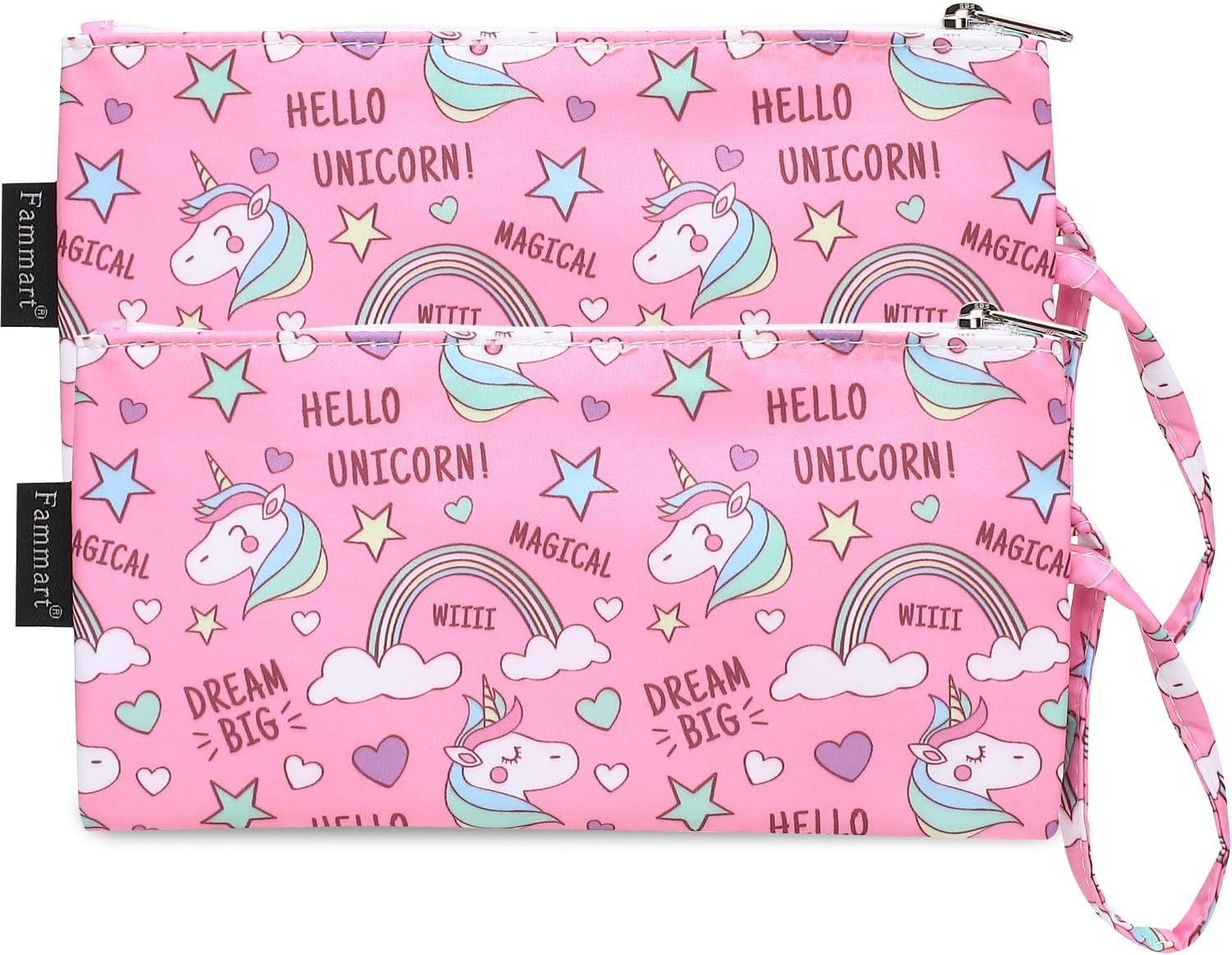 image:imageFammart Reusable Sandwich BagSnack Bag for Kids amp Adults Dual Layer Lunch Bag with Handle Washable Food Safe BPA Free 1Pack AstronautSmall 2 Packs Rainbow Unicorn