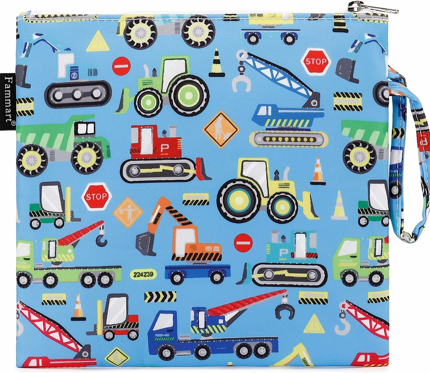 image:imageFammart Reusable Sandwich BagSnack Bag for Kids amp Adults Dual Layer Lunch Bag with Handle Washable Food Safe BPA Free 1Pack CarLarge 1 Pack Car