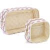 Checkered  2PCS - Dusty Rose